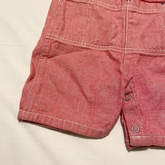 Vintage Tommy Hilfiger Toddler Overalls 12 - 18 M Red Truck - Picture 11 of 16
